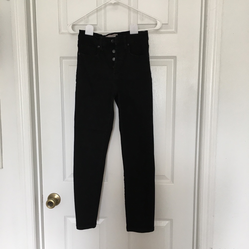 Everlane high rise slim straight skinny ankle jean